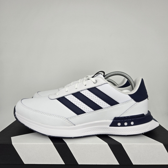 adidas Other - New adidas S2G Spikeless Leather 24 Golf White Navy Men's Shoes Size 13